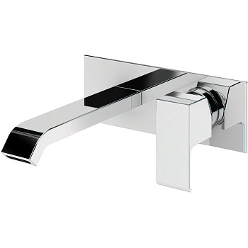 PORTA-BLI-01-W0 Смеситель для раковины встраиваемый однорычажный, излив и ручка на одной площадке, исполнение хром PORTA-BLI-01-W0 Смеситель для раковины встраиваемый однорычажный, излив и ручка на одной площадке, исполнение хром