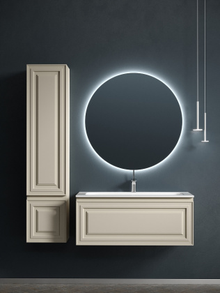 Тумба подвесная SANCOS Very 995х445х406, c одним  ящиком оснащенным доводчиками, Beige Soft , арт.VR100CE