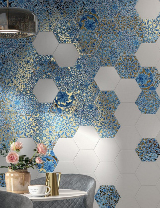 Декор VT\A427\24000 Талья Золотой/металл (23см*20см*6,9мм) (26шт/1,19м2) Орнамент 1, шт