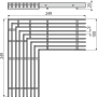 Решетка для дренажного углового желоба 100 мм, нержавеющая сталь