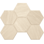 Мозаика GB01 Hexagon 25x28,5 непол.
