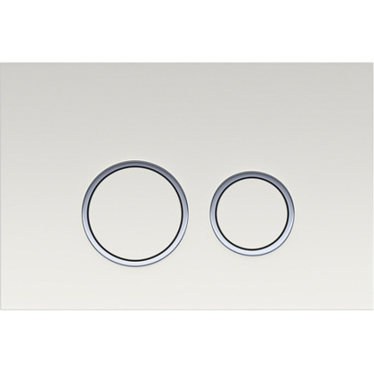 Панель смыва Aquatek Белая R ободок хром KDI-0000006