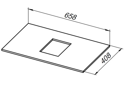 Столешница Allen Brau Priority 70 1.31009.GR-S графит структ