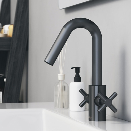 270210000 Neo Classic Graphite,Смеситель для умывальника