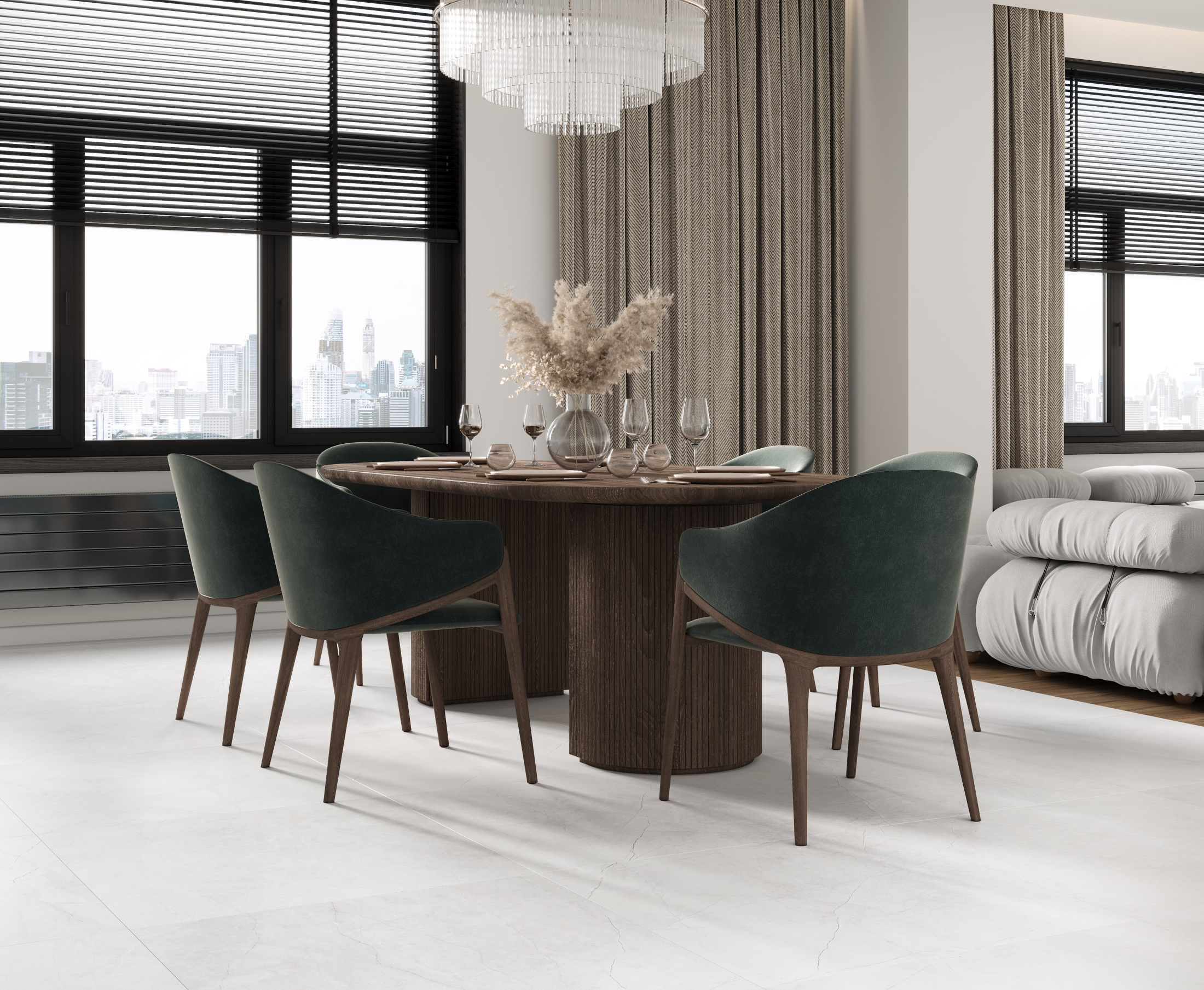 Proxima Bianco Керамогранит белый 80x80 Карвинг Proxima Bianco Керамогранит белый 80x80 Карвинг