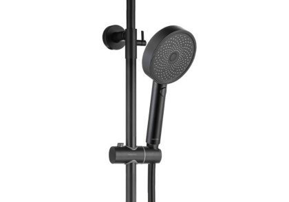 Термостатическая душевая система 3jet 260мм AQUATEK, матовый черный AQ2043MB 