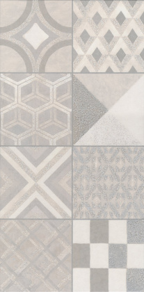 Декор VT\A415\11037R Онда 2 серый орнамент 30см*60см*9мм (1уп/4шт/0,72м2) бетон, шт