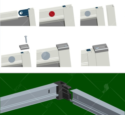 Душевой уголок 100*100*185 RGW CL-48B (CL-14B + Z-050-1B) Квадрат/Чёрный/Прозрачное/5 мм (Easy)
