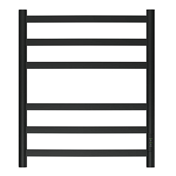 Полотенцесушитель электрический Point Антея PN17856B П6 500x600, диммер справа, черный Полотенцесушитель электрический Point Антея PN17856B П6 500x600, диммер справа, черный