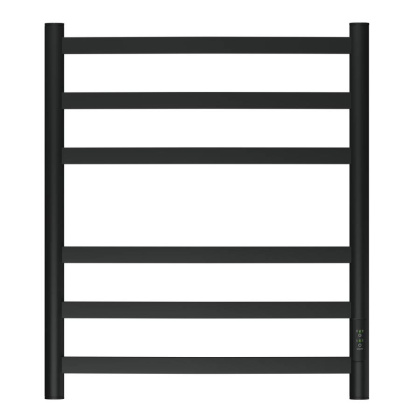 Полотенцесушитель электрический Point Антея PN17856B П6 500x600, диммер справа, черный Полотенцесушитель электрический Point Антея PN17856B П6 500x600, диммер справа, черный