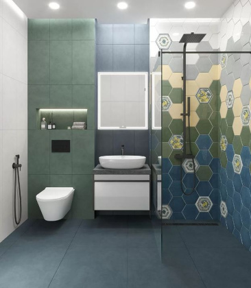 Чементо зелёный матовый обрезной 30x60x0,9