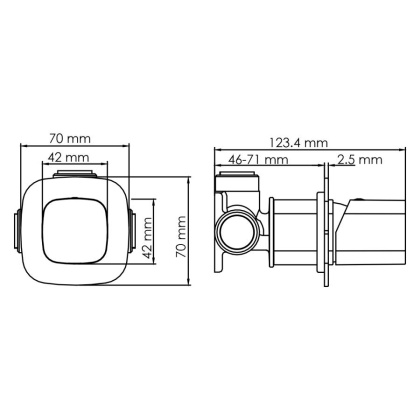 Naab 8651 Смеситель для душа Wasserkraft Naab 8651 Смеситель для душа Wasserkraft