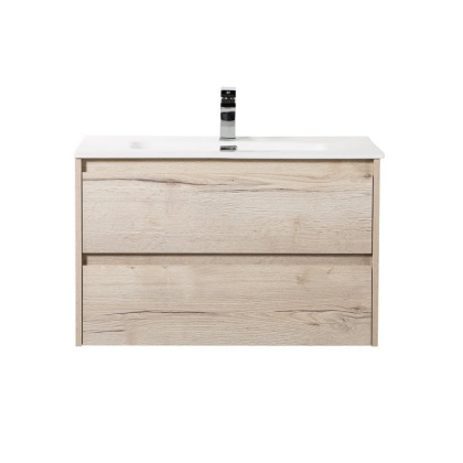 Тумба с раковиной подвесная BelBagno KRAFT 70 Pino Pasadena, раковина белая