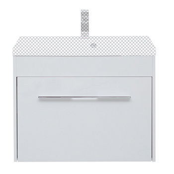 Тумба под раковину Aquanet Августа 75 белый (ручки хром)