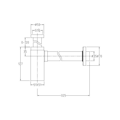 Сифон для раковины Allen Brau Infinity 5.21027-31 черный матовый