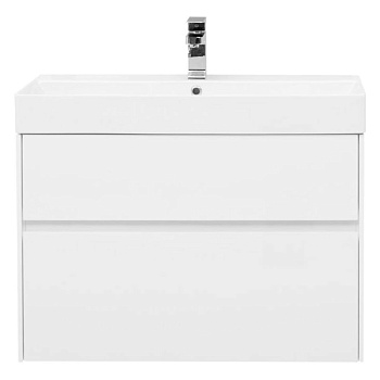 Тумба с раковиной Aquanet Бруклин 85 белый