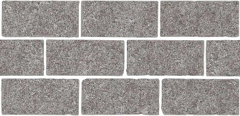 Бордюр Роверелла пепельный мозаичный 34,5x14,7x0,9