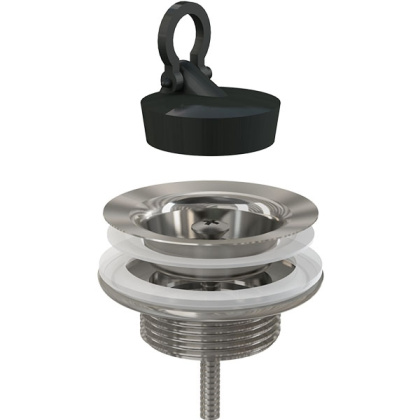 Донный клапан сифона для умывальника 5/4" цельнометаллический