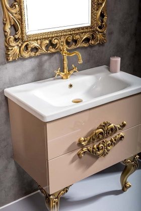 Тумба 80см*43,5 CAPPUCINO (керам.моноблок) 830-080-CP Boheme