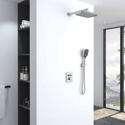 Душевой комплект VSFW-321MT1CH встраиваемый, термостатический, двухрежимный, хром