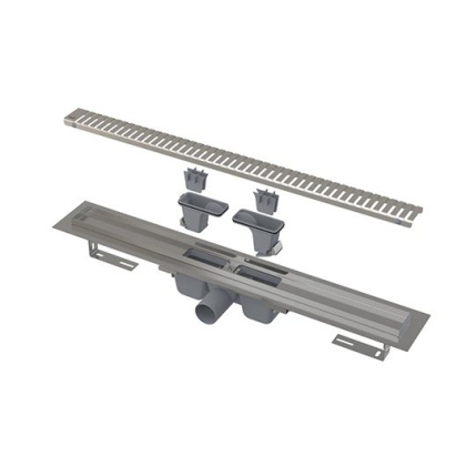 Водоотводящий желоб с порогами для перфорированной решетки