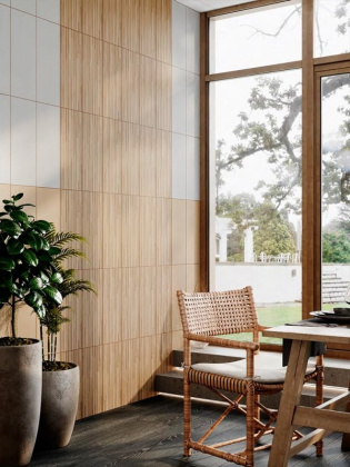 Плитка настенная 7212 Ауленти бежевый структура 20*50*8 (12шт\1.2м2), м2