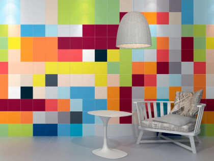 Плитка настенная 5106 Калейдоскоп  тёмно-серый 20*20*8 (35шт/1,04 м2), м2