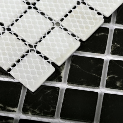 Мозаика Bonaparte Стеклянная Mia black glossy 30х30 см