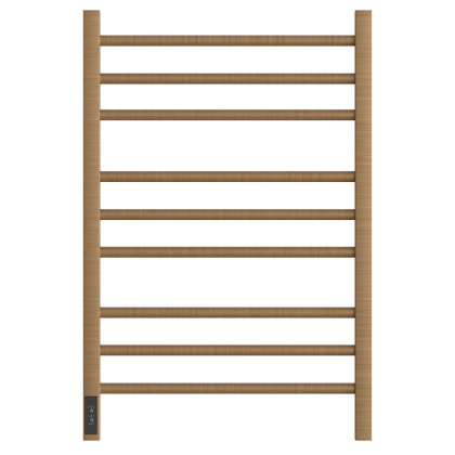 Полотенцесушитель электрический Point Веста PN70758BR П9 500x800, диммер слева, бронза