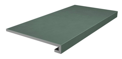 Ступень клееная Про Чементо зелёный матовый 33x60x0,9