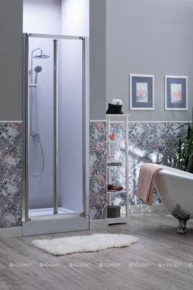 Душевая дверь Aquanet Alfa NAA6422 80, прозрачное стекло