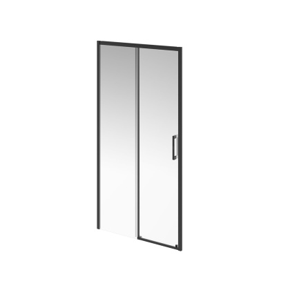 Душевая дверь vetro, раздвижная, 100х195, матовый черный Душевая дверь vetro, раздвижная, 100х195, матовый черный