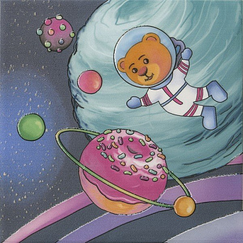 Керамический декор VT\A381\5009 Космос синий (20см*20см*6,9мм) (10шт/0,4м2) Космос 3, шт