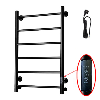 Полотенцесушитель Аспект Пэк сп 1 80х50 черный ВГП