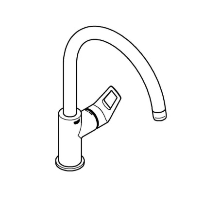 Смеситель для кухни стандартный Grohe BauLoop, хром (31368001) Смеситель для кухни стандартный Grohe BauLoop, хром (31368001)