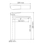 Glan 6603H Смеситель для раковины Wasserkraft Glan 6603H Смеситель для раковины Wasserkraft