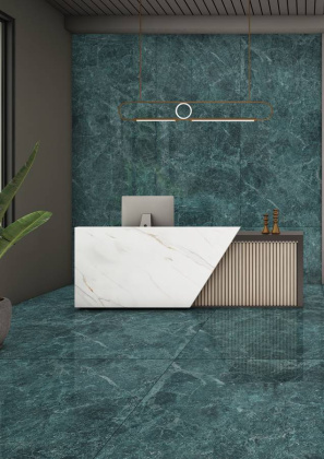 Керамический слэб NORD VERDE LUMINOUS 2800х1200х6мм, Double Polished Керамический слэб NORD VERDE LUMINOUS 2800х1200х6мм, Double Polished