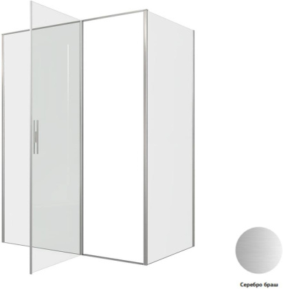Душевой уголок Allen Brau Priority 160x90 3.31038.BA + 3.31044.BA серебро браш
