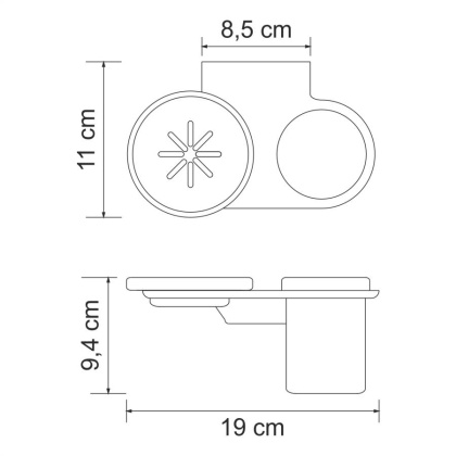 Kammel K-8326 Держатель стакана и мыльницы Kammel K-8326 Держатель стакана и мыльницы