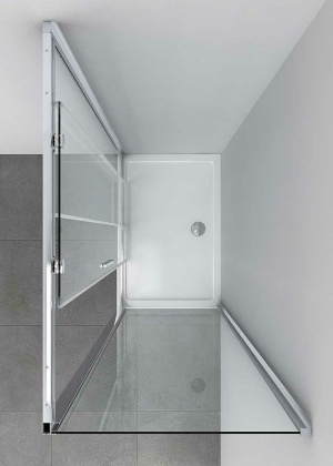 Душевой уголок Soft VSR-3SO1015CL, 1500*1000, хром, стекло прозрачное