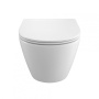 UNO-TOR Унитаз подвесной, безободковый, с системой смыва "Торнадо", с сиденьем soft close, BB5177CH-TOR/SC