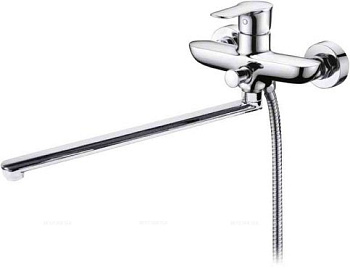 RENO Смеситель для ванны и душа с длинным изливом  REN-VDLM-CRM