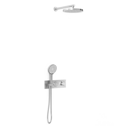 Душевой комплект VSFW-422T2CH встраиваемый, термостатический, 2 режима, хром