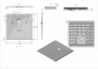 Поддон для душа из искусственного камня VST-4SR1010G, 1000*1000*25, серый