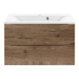 База под раковину Mia 800 подвесная, 2 выкатных ящик soft close, V.Oak