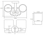 Держатель зубных щеток со стаканами