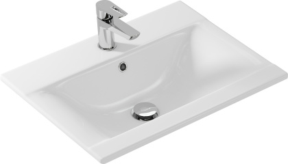 Тонкая раковина Ontario с отверстием под смеситель, размером 60 см Тонкая раковина Ontario с отверстием под смеситель, размером 60 см