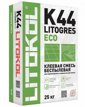 Клей цементный С1 LITOGRES K44 ECO 25кг
