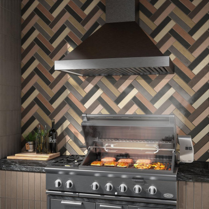 Плитка настенная 26301 Амстердам бежевый темный матовый 6*28.5*10 (48шт\0.82м2), м2