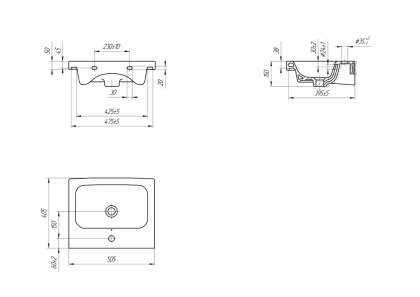 Раковина COLOUR 50 Раковина COLOUR 50